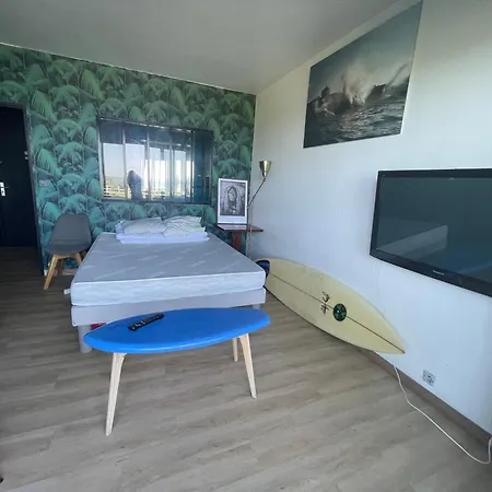 דירה Sur 2 Plages , Piscine Et 3 Personnes ביאריץ